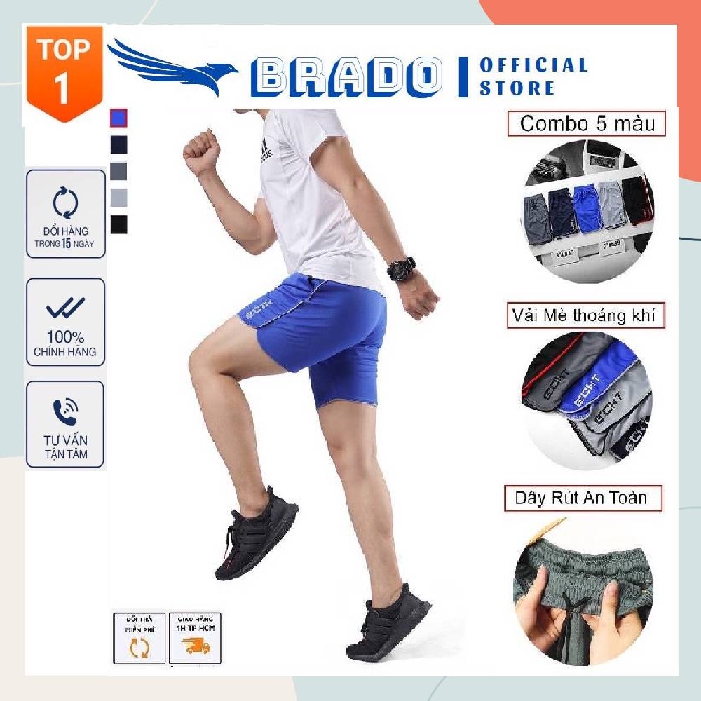 [𝐂𝐎𝐌𝐁𝐎 𝟑-𝟓] Quần đùi nam, quần đùi tập gym, chơi thể thao, chạy bộ 𝐄𝐂𝐇𝐓 chất vải Thun Mè Thái cao cấp co giãn 4 chiều