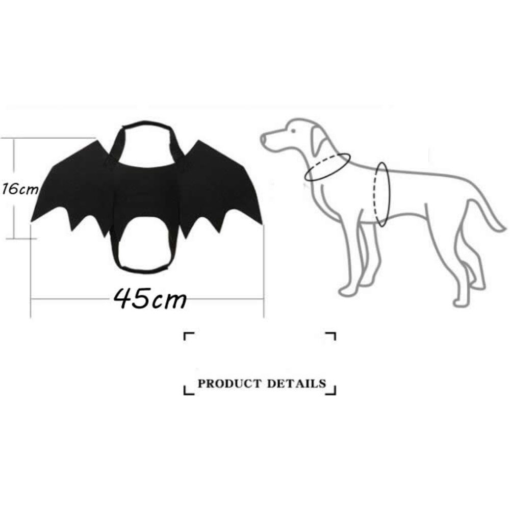 Cánh Dơi Hóa Trang Halloween Cho Thú Cưng