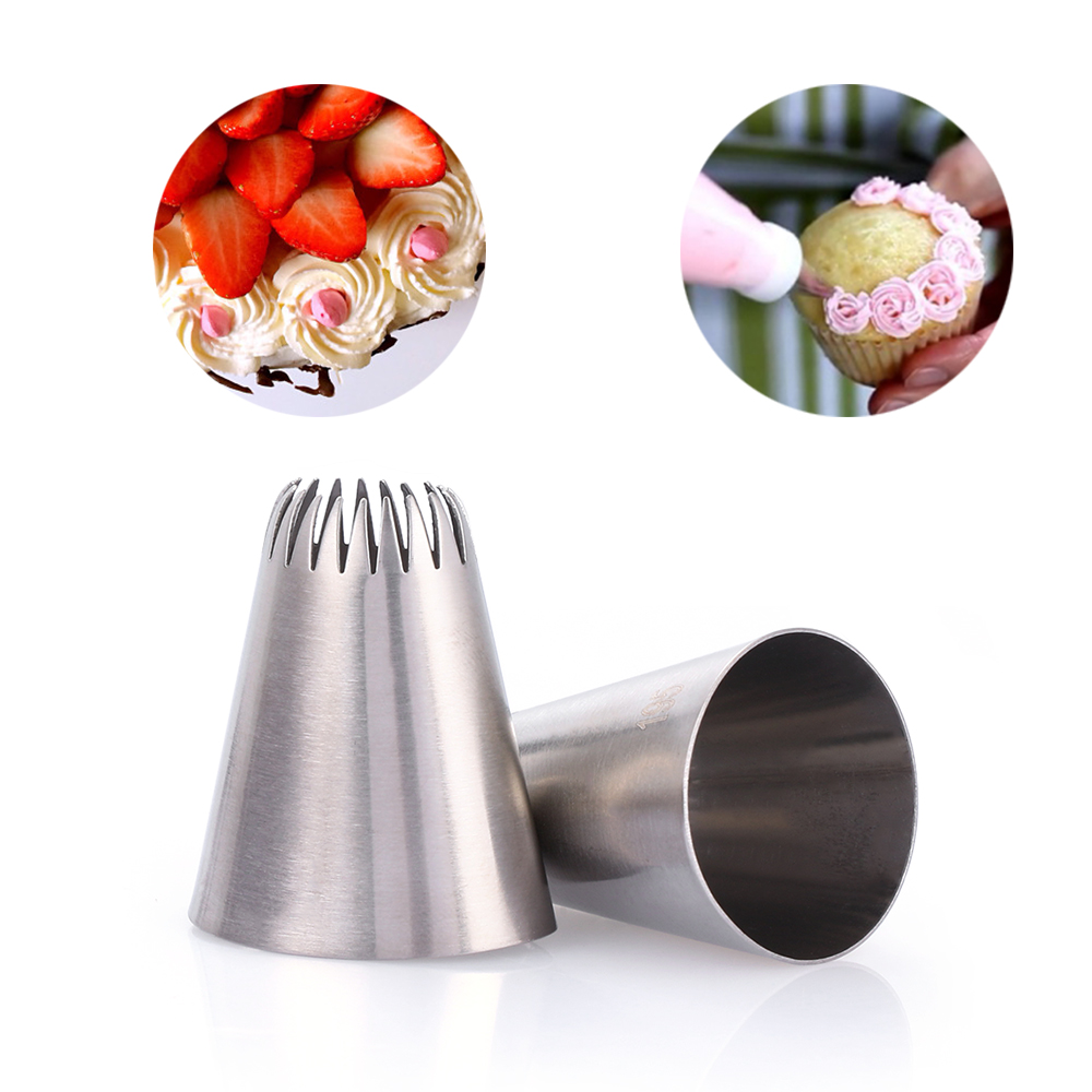 Lanfy #Đuôi Bắt Bông Kem Trang Trí Bánh 195 Bằng Thép Không Gỉ