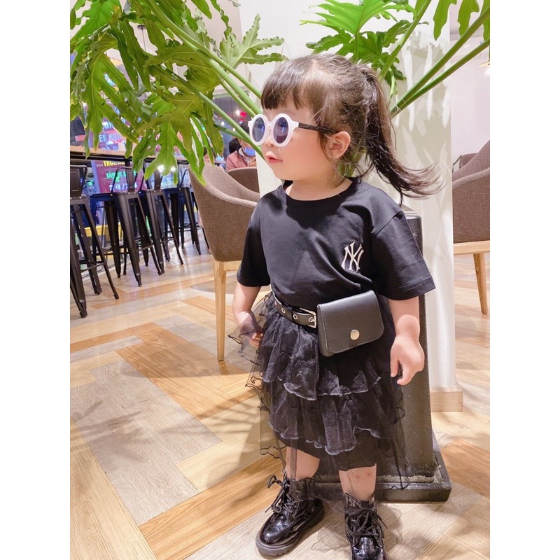 Áo phông kid logo ở lưng đủ 4 màu hàng chuẩn