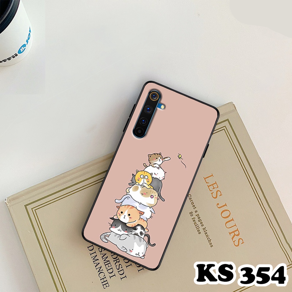 Ốp lưng Oppo Realme 6 - Realme 6 Pro - Ốp Oppo in hình Cat&amp;Bear đáng yêu - Chất liệu TPU siêu bền