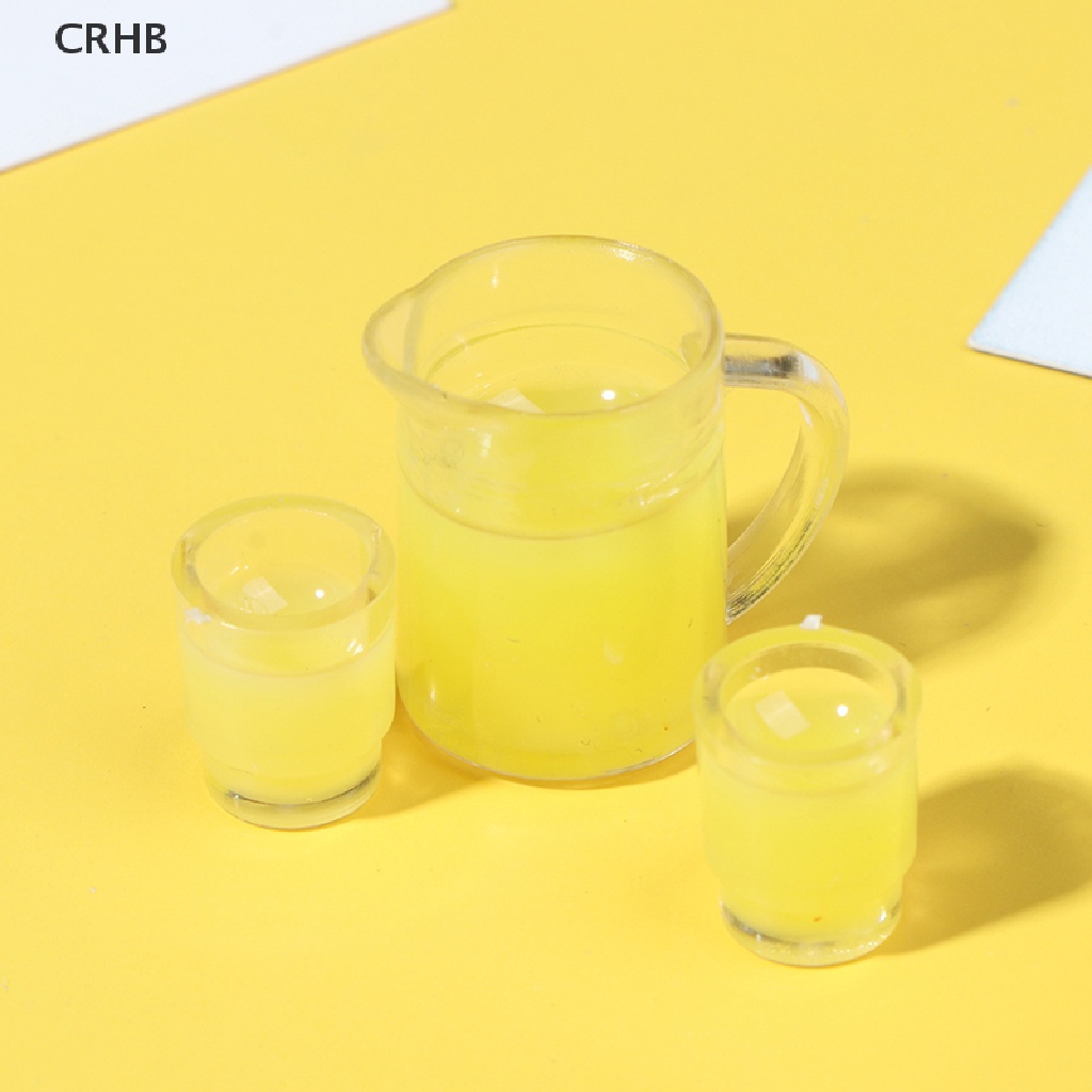 Bộ 3 Chai Nước Ép Trái Cây + 2 Ly Uống 1: 12 Dành Cho Nhà Búp Bê Mới