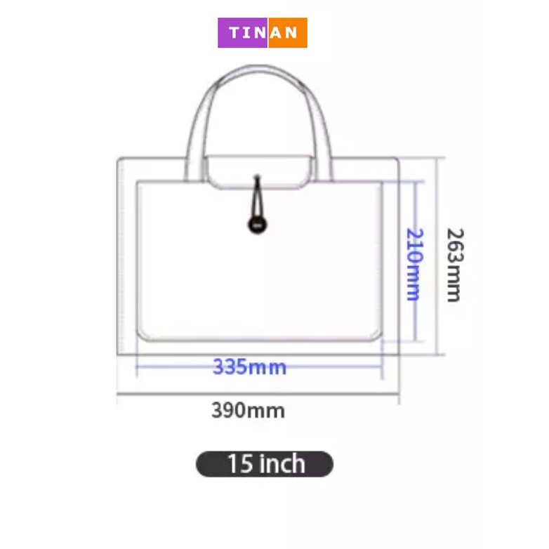 Túi Đựng Laptop 15inch Chất Liệu Da, 4 Ngăn, Thanh Lịch Cho Nam Và Nữ