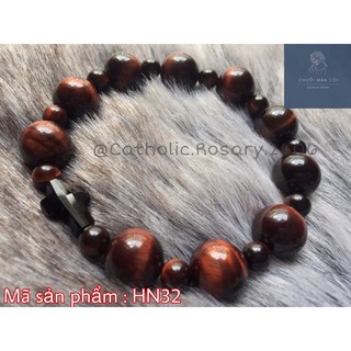 Tràng hạt , chuỗi Mân Côi đá mắt hổ