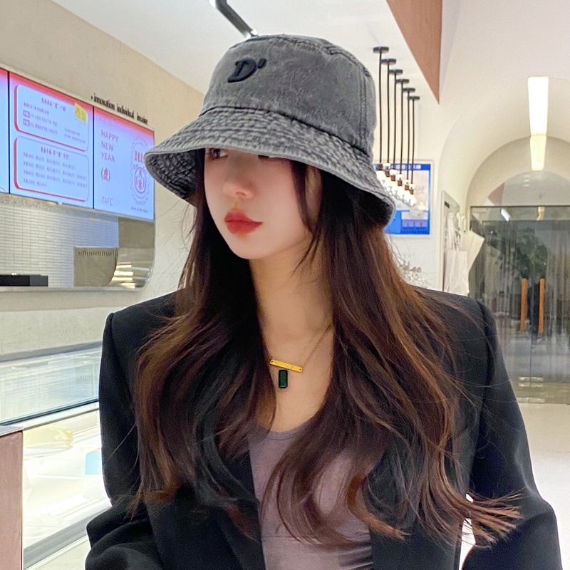 Nón Vành Chữ D Thêu Họa Tiết Thời Trang Dành Cho Nữ