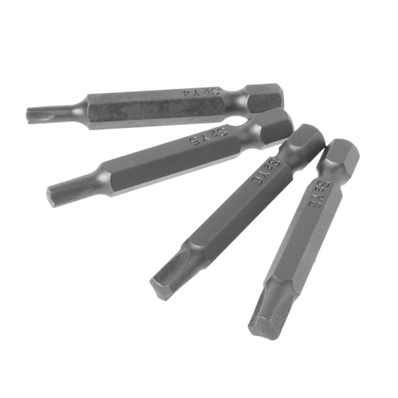 Bộ 4 Đầu Tua Vít Hình Chữ Y / Tam Giác / Lục Giác / Chữ Y4 Y5 Y6 Y8