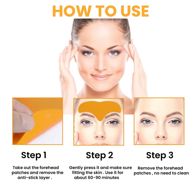 Set 10 Miếng Dán Trán Chống Nếp Nhăn Bổ Sung Collagen Chất Lượng Cao