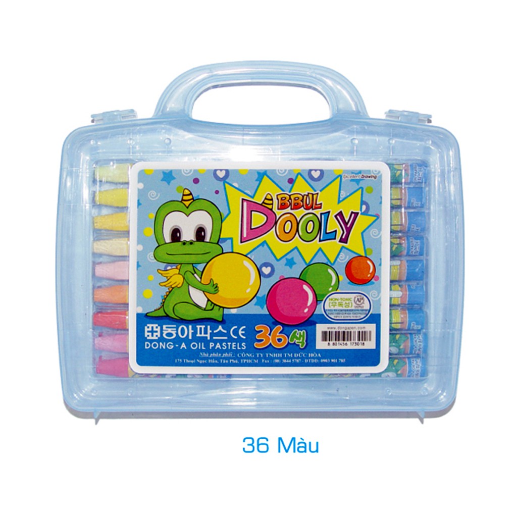 Bút Sáp Dầu Dooly 24/ 36/ 48 màu - Màu Dooly - Ttoru Hàn Quốc