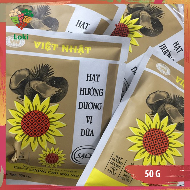 [Mã 156FMCGSALE hoàn 8% đơn 500K] Hạt hướng dương vị muối Việt Nhật 50gr | BigBuy360 - bigbuy360.vn