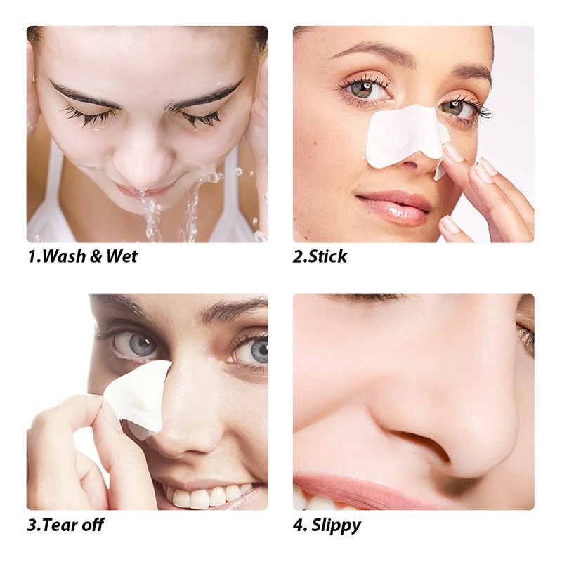 1 Gói Mặt Nạ Mũi Lột Mụn Đầu Đen Làm Sạch Sâu Chăm Sóc Da
