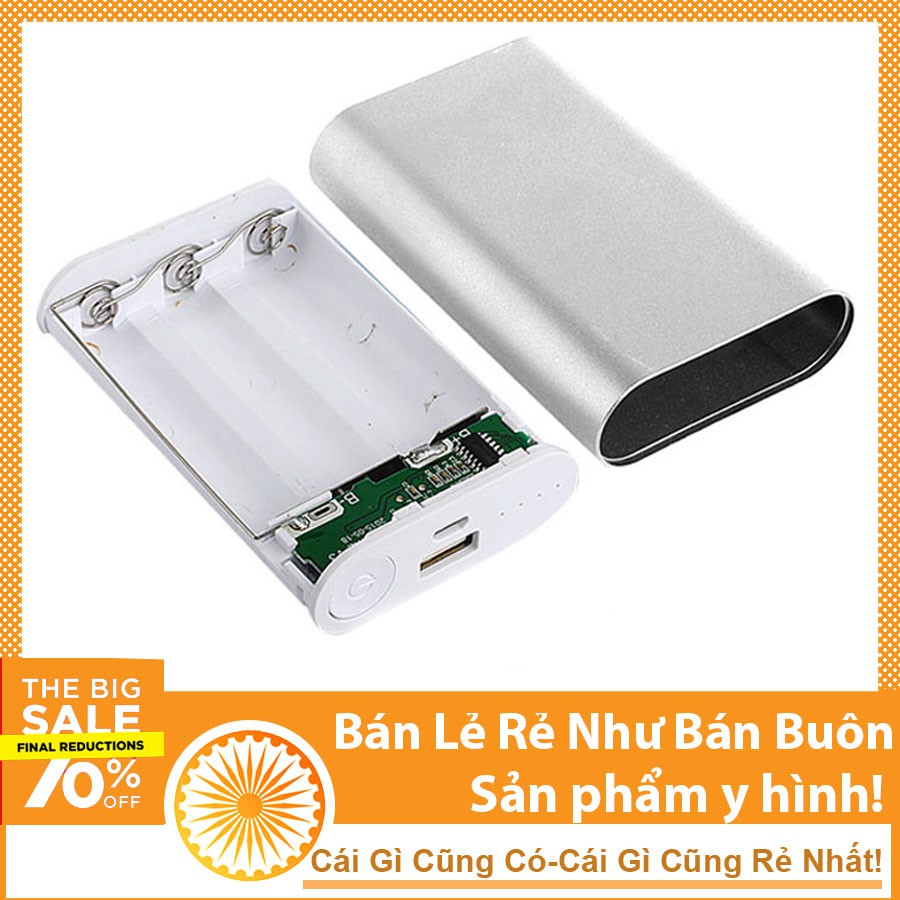 Box Sạc Dự Phòng 3 PIN 18650 (Không Pin- Màu sắc Ngẫu Nhiên )