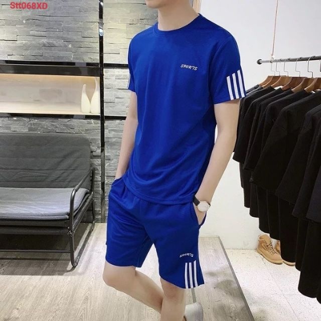 Bộ quần áo thể thao nam nữ in chữ SPORT , sét đồ ngắn đi chạy mùa hè tập GYM rất đẹp vải thun mè bản mới nhất