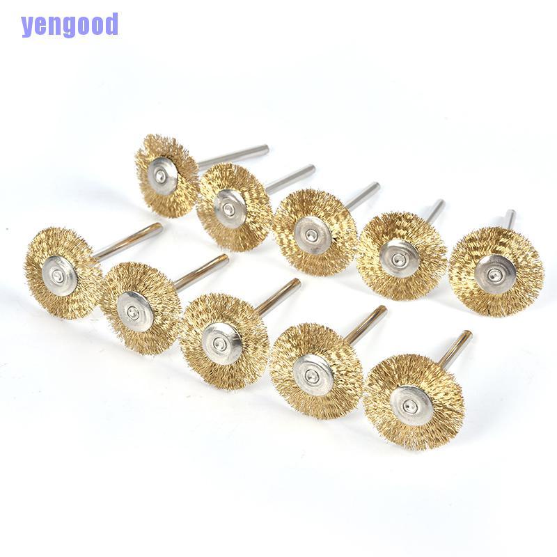 Bộ 10 bàn chải dây đồng 22mm hình chữ T chất lượng