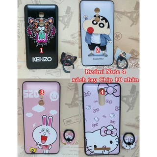 ỐP LƯNG XIAOMI REDMI NOTE 4 - COMBO ỐP VÀ XỎ NGÓN CÙNG TONE