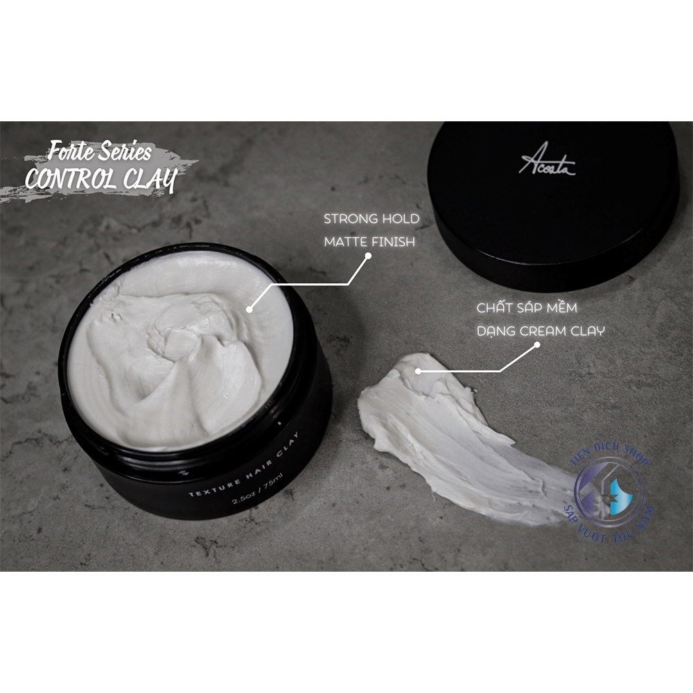 Sáp vuốt tóc Forte Series Control Clay – 2.5 Oz | Creamy Application & Extreme Hold