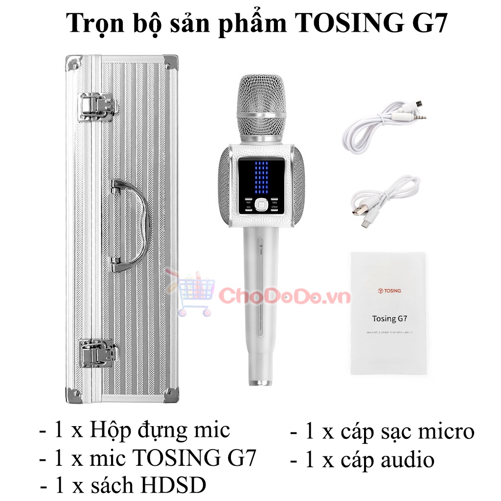 Tosing G7 phiên bản Quốc Tế  20W - Micro Karaoke Bluetooth Cao Cấp - Cực Hay - Mới nhất 2022