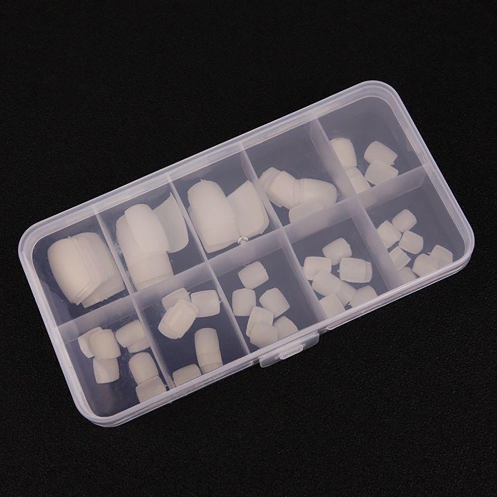 Móng Chân Giả Màu Trắng Trong Suốt Bằng Acrylic BERNARDO