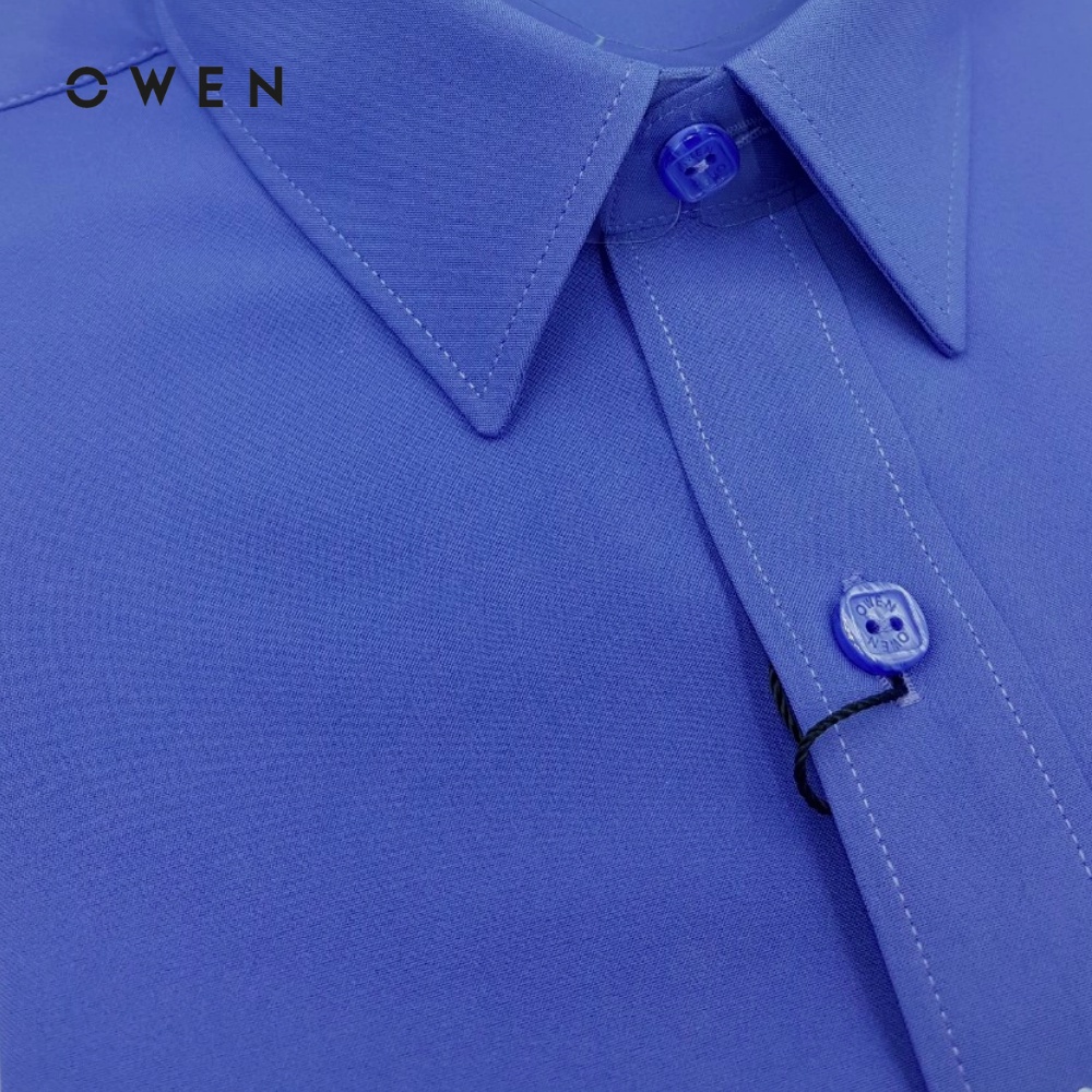 Áo Sơ Mi Nam Dài Tay Regularfit Owen chất liệu Nano màu xanh tím - AR22302DT