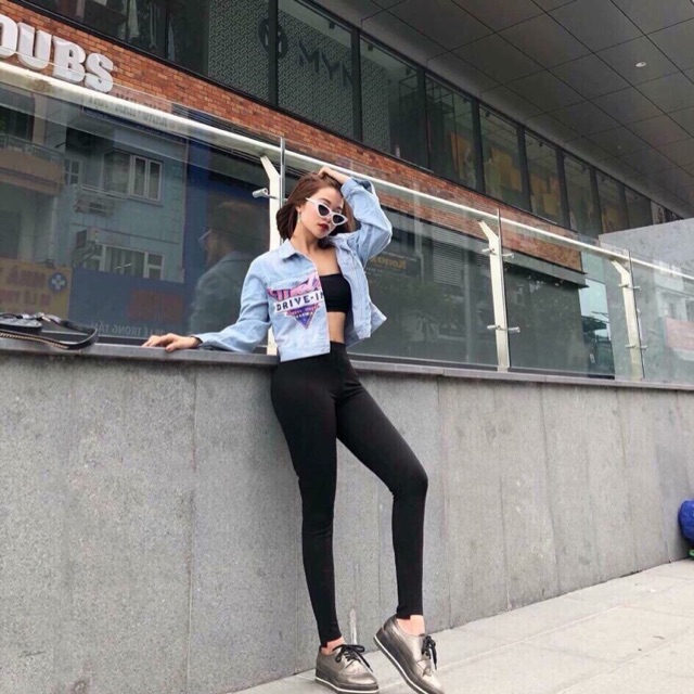 [FREE SHIP - Ảnh thật] Quần legging FANDI gấu lệch cao cấp