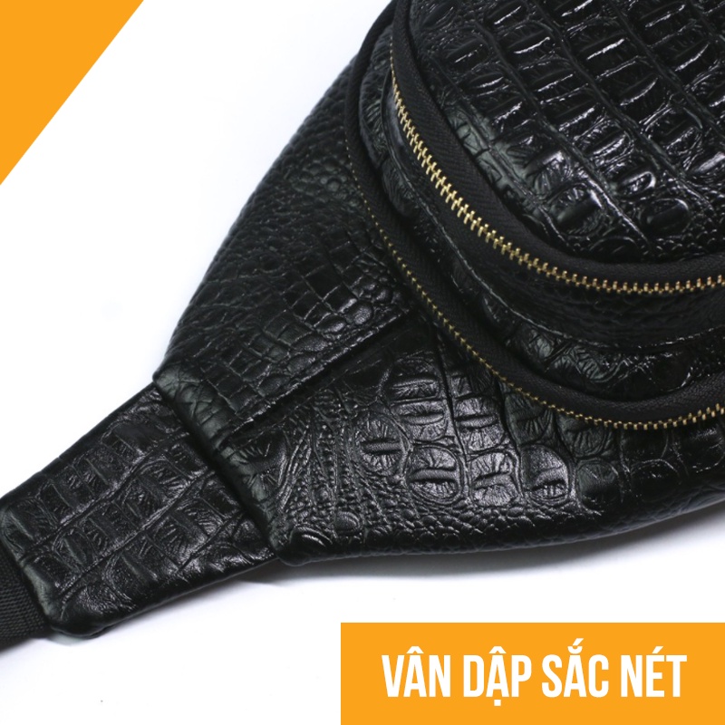 Túi đeo chéo da thật - Hàng cao cấp HasonLea - Bảo hành 12 tháng