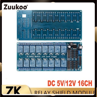 Bảng mạch mô-đun rơle 16 kênh 5V Bộ nguồn bộ nguồn cho Arduino PIC ARM DC 5V / 12V