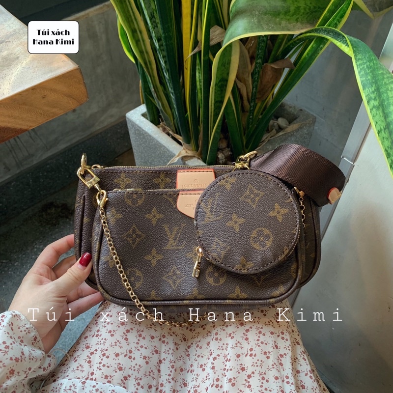 Set 3 chi tiết túi đeo chéo L\V hàng Full Box- Bill