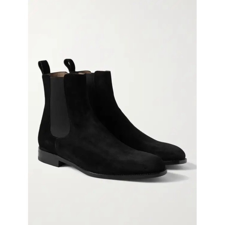 Chelsea Boots nam màu đen chất liệu da lộn thời trang | BigBuy360 - bigbuy360.vn