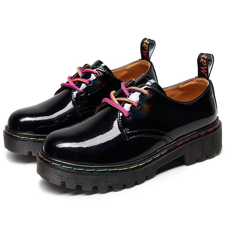 HOLO SHOES- Giày dr martens đế cao cao cấp- Giày dáng oxford phối hologram