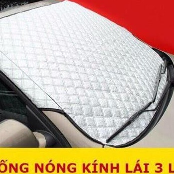 Bạt Che Nắng Kính Lái 3 Lớp Dập Vân Tráng Nhôm