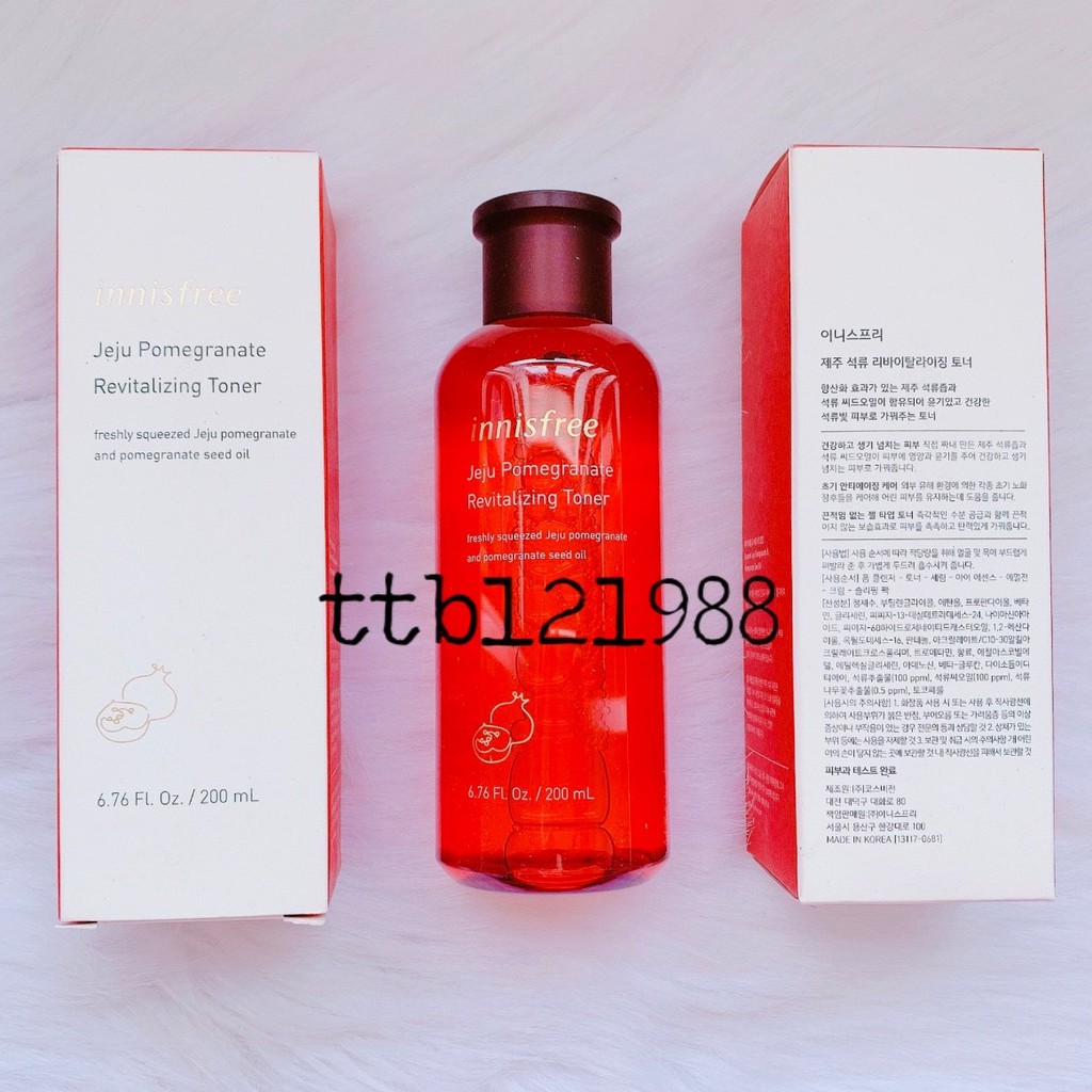 Nước hoa hồng Innisfree jeju pomegranate Lựu 200ml