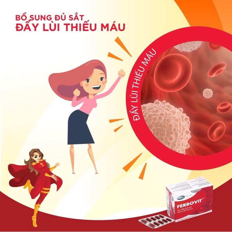 Viên bổ sắt FERROVIT - Hộp 50 viên | BigBuy360 - bigbuy360.vn