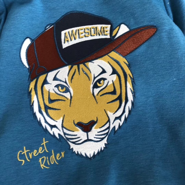 Áo hoddie nỉ lông MAX hình chú hổ