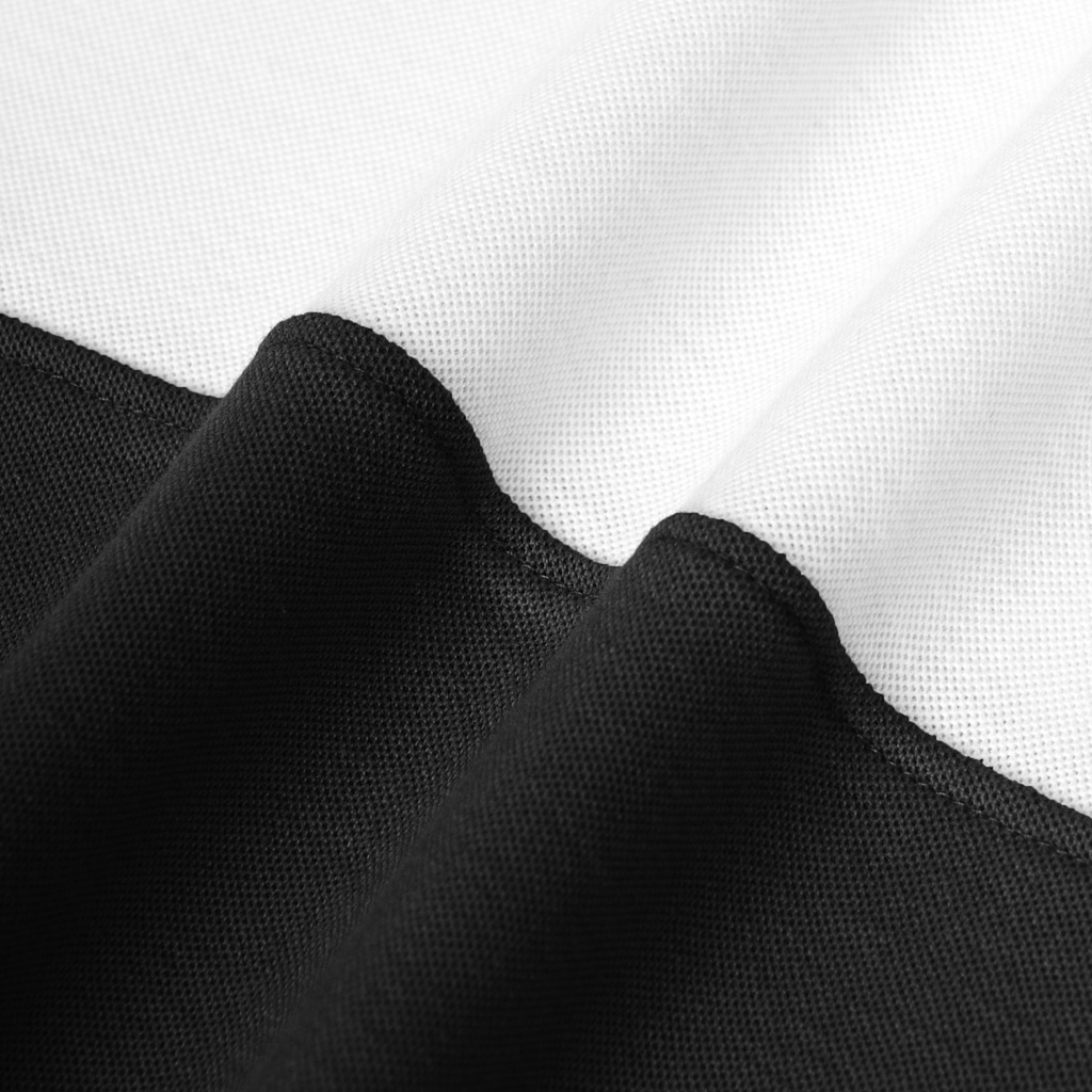 Áo polo Morpheus Màu đen phối sọc trắng - Local Brand Chính Hãng