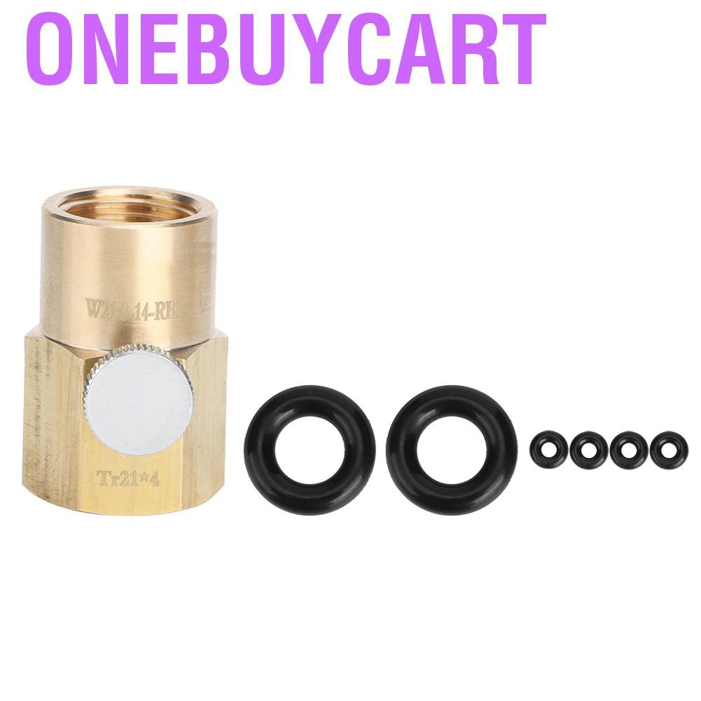 Onebuycart CO2 Cylinder Refill Adapter Tr21x4 To W21.8-14-RH Soda Water Filling