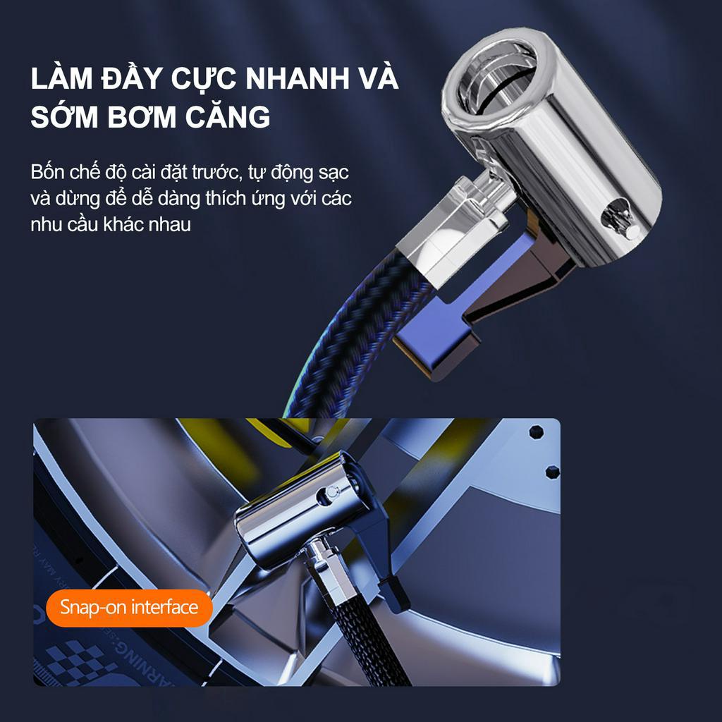 Bơm Lốp Ô Tô, Xe Hơi Điện Tử Tự Ngắt，đầu bơm hơi xe máy  bơm không khí đa chức năng 12V 19 xi lanh màn hình kỹ thuật số