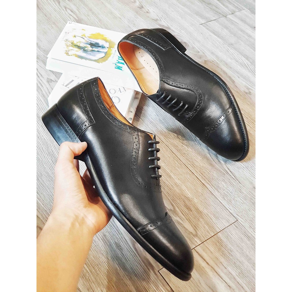 (Cao cấp) Giày Oxford Toroshoes Da Bò M627 Đen