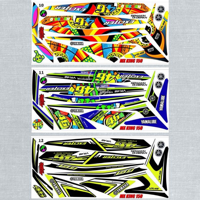 Sticker Dán Trang Trí Xe Hơi Mx King 150 - Jupiter Mx 150 - Exciter 150 - Y15zr | 11