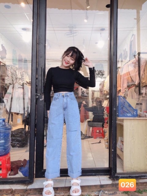 QUẦN JEAN RÁCH ỐNG RỘNG HOT🎯mã 026 | BigBuy360 - bigbuy360.vn