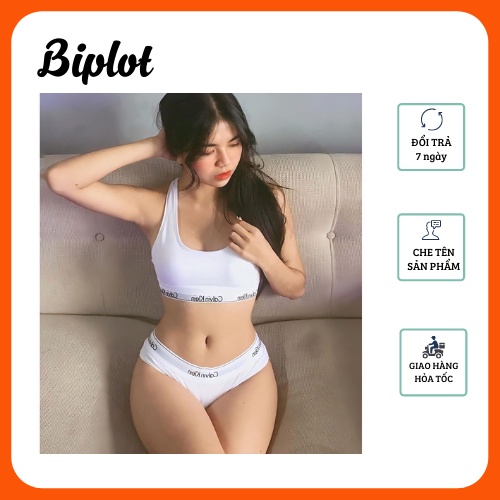 BỘ ĐỒ LÓT NỮ CALVIN KLEIN (CK) CAO CẤP COTTON 3 LỖ CÓ MÚT LÓT CK01 | BigBuy360 - bigbuy360.vn