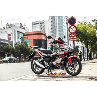 Tem Trùm Winner X Custom Đỏ Bạc Đen
