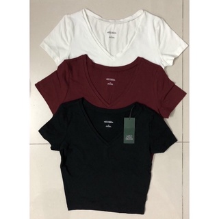 ÁO THUN CROPTOP CỔ TIM