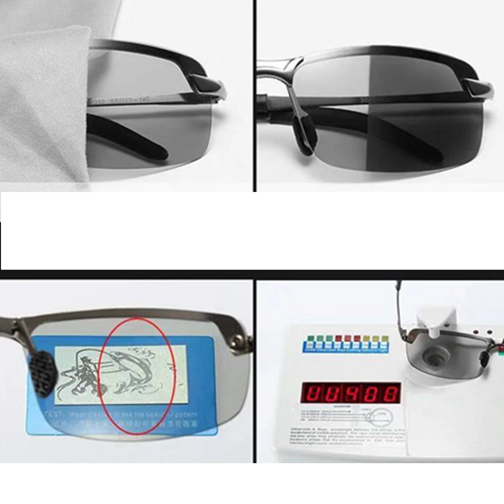 Kính Mát Phân Cực HEVIA Chống Tia UV400 Thay Đổi Màu Sắc Cho Ngày Và Đêm