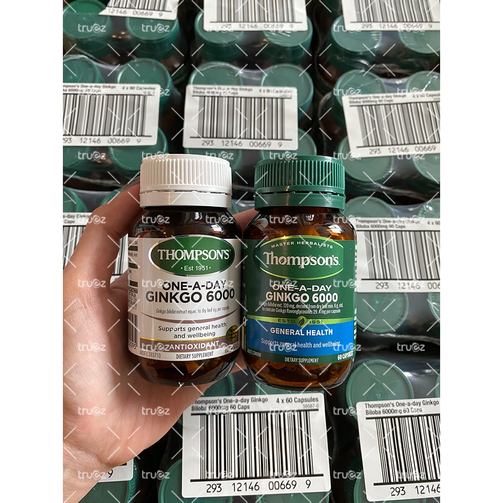 Bổ não tăng cường trí nhớ [Úc] Ginkgo Biloba 6000mg Thompson's [Chính hãng]