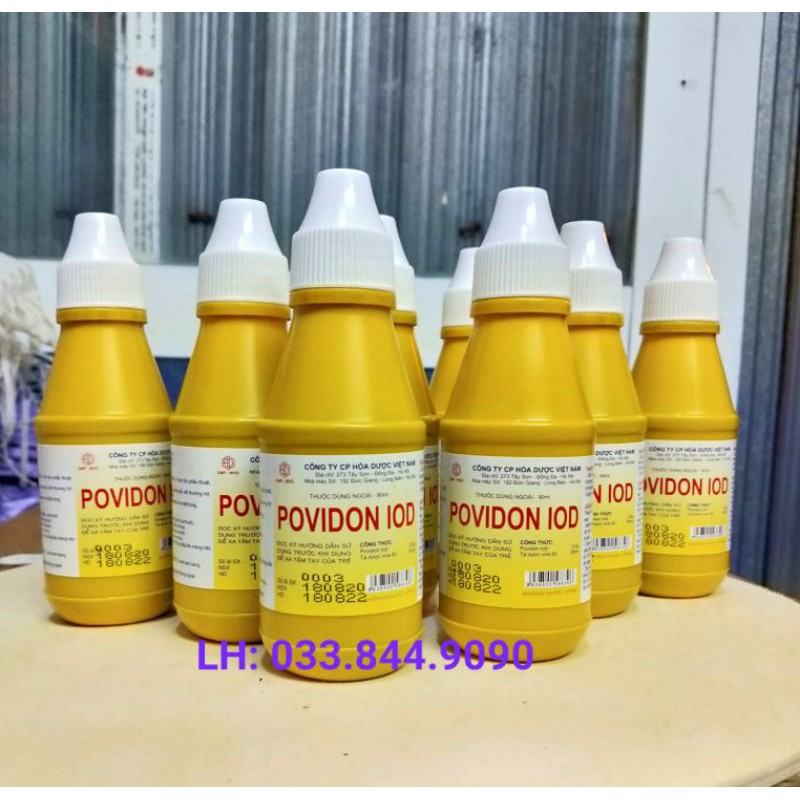 Sát trùng Povidon Iod 20ml -90ml Công ty Hoá dược