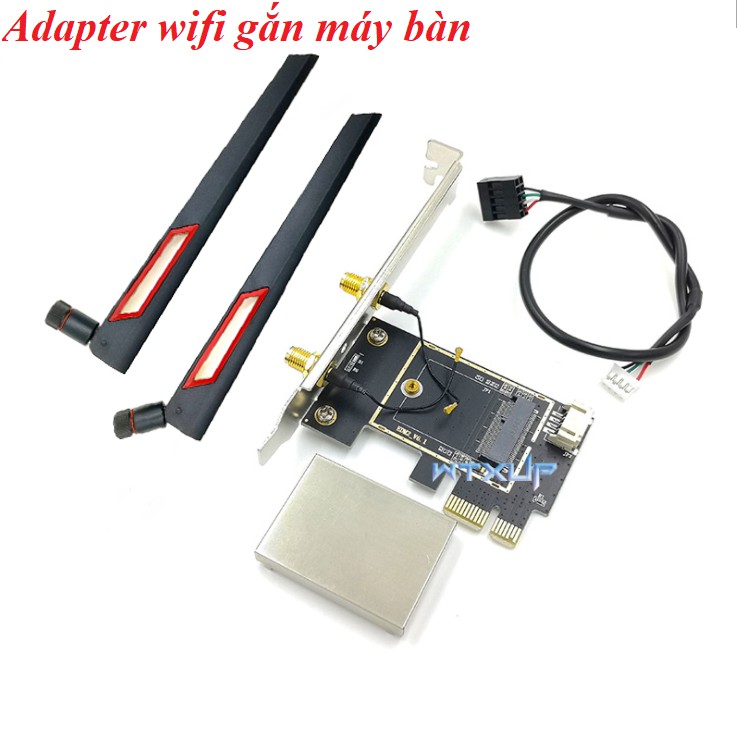 Adapter chuyển đổi card wifi laptop sang wifi pice dùng cho máy tính bàn