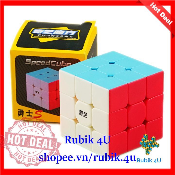 Rubik 3x3x3 QiYi Warrior S - Rubik 3x3 không viền QiYi