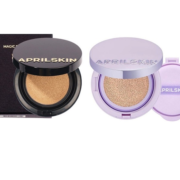 (Hàng Cty )PHẤN NƯỚC APRIL SKIN BLACK MAGIC SNOW CUSHION