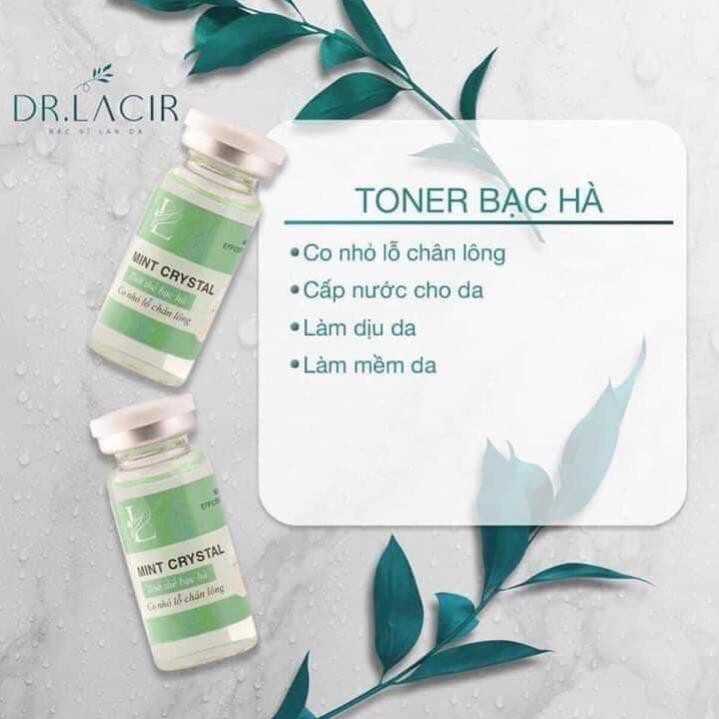 [Mini size 10ml ] Toner Tinh Thể Bạc Hà lamer drlacir - Co Nhỏ Lỗ Chân Lông Và Cân Bằng Độ Ẩm