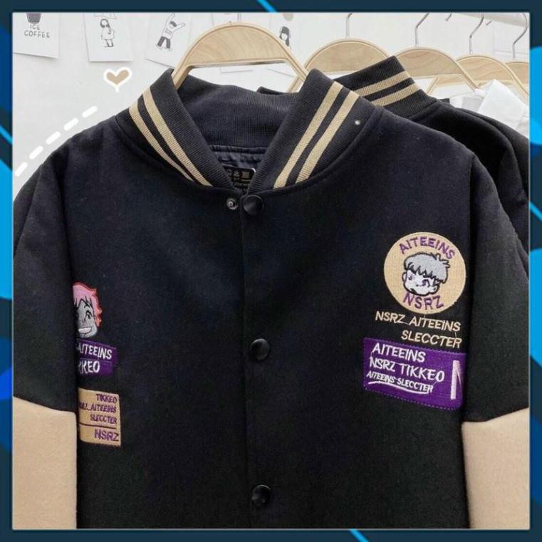 Áo Khoác Nỉ Bomber Phối Tay Boys Cực Chất