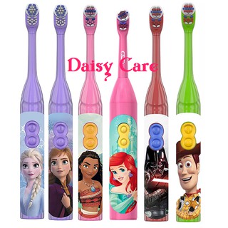 Bàn chải đánh răng chạy pin Oral B cho bé yêu Disney Princess, Pixar, Star War, Toy Story